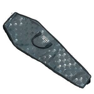 36” Coffin Case Small Travel Guitar Soft Case Black Skulls Quilted Mad Catz
